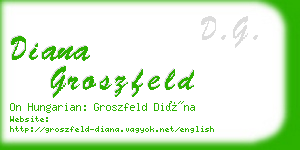 diana groszfeld business card